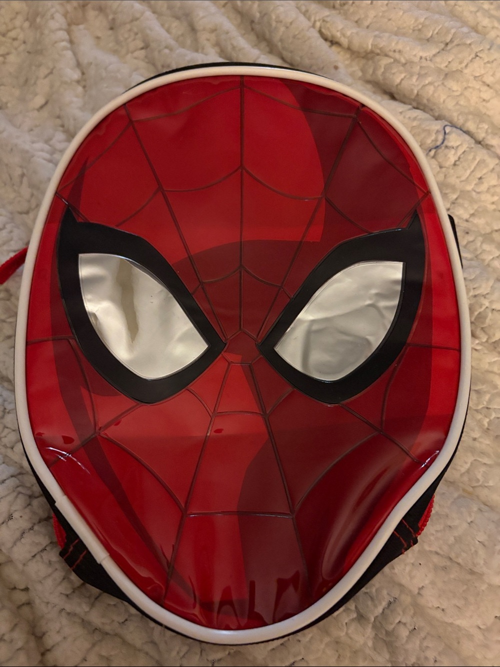 Kids Red Spider face lunch bag Accessory